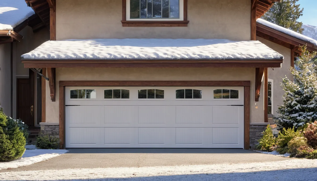 A well-kept garage door on a house in Broomfield